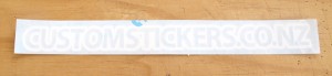 Place your sticker in position. You can tape it with one line across the centre like a hinge if you want to make sure it's in exactly the right place.